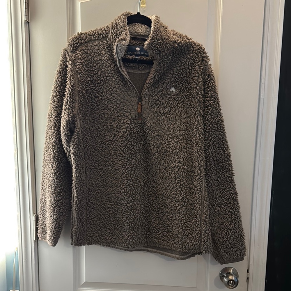 Women’s Brown Sherpa Fleece Sweater